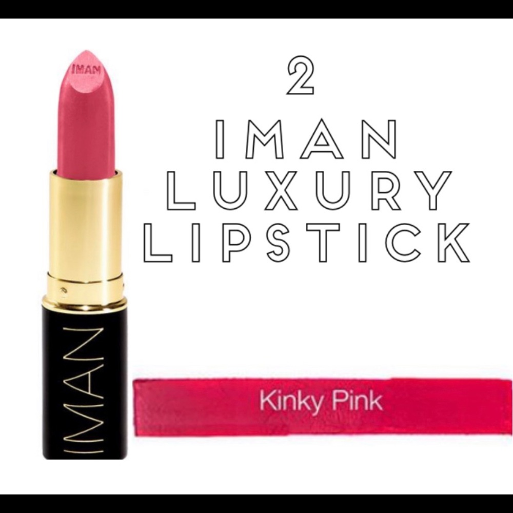 2 IMAN KINKY PINK LIPSTICKS